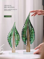 Vintage Art Hand-Blown Glass Rooster Figurine