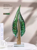 Vintage Art Hand-Blown Glass Rooster Figurine