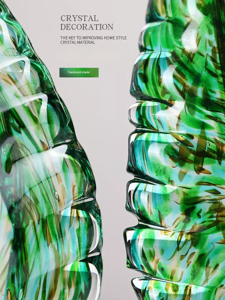 Vintage Art Hand-Blown Glass Rooster Figurine