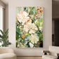 Original Flower Painting on Canvas 3D Textured Wall Art Neutral Tone Custom Wall Art Floral Painting Modern Art Fancy Living Room Wall Decor