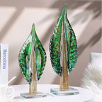 Vintage Art Hand-Blown Glass Rooster Figurine