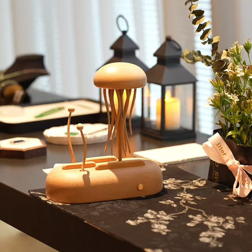 Artisan Wooden Jellyfish Automaton V2