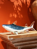 Artisan Shark Glass Sculpture | Marine Life Decor | Ocean Conservation Collectible