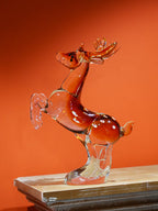 Handmade Blown Glass Art Horse Figurine Animal Steed Figurine