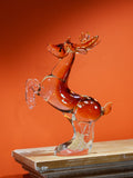 Handmade Blown Glass Art Figurine Animal Deer Figurine